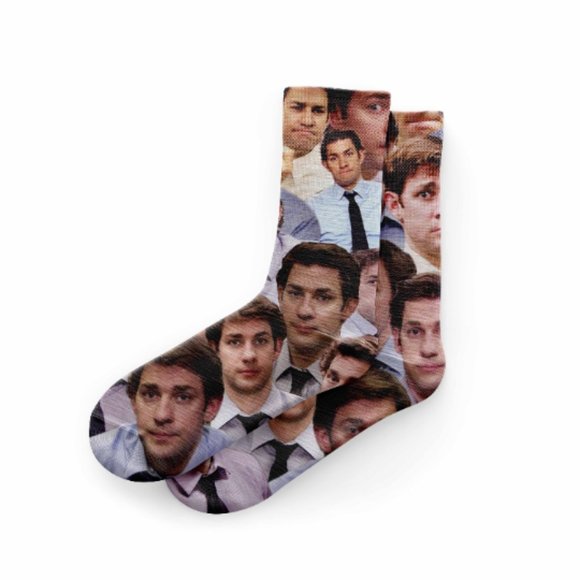 Jim Halpert The Office Socks - Picture 1 of 1